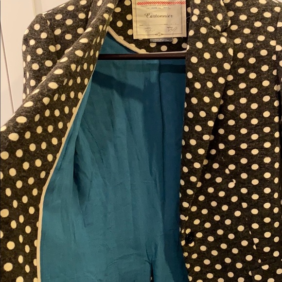 Anthropologie Cartonnier polka dot blazer - Picture 2 of 4